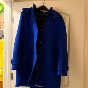 NWT Banana Republic royal blue duffle coat